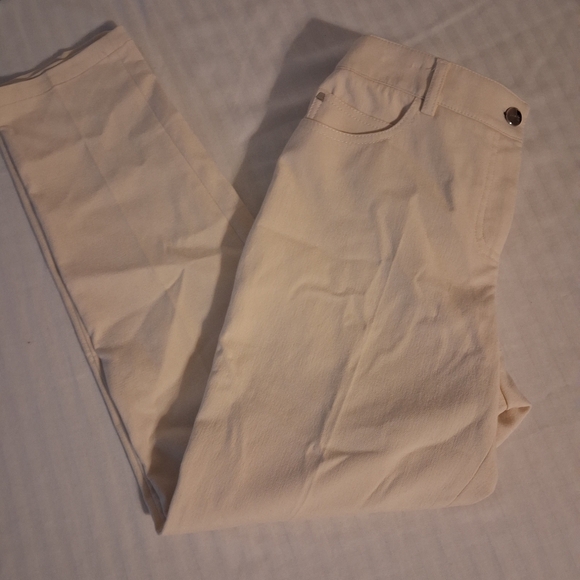 Akris Winter White Pants Size 10 - Picture 3 of 14